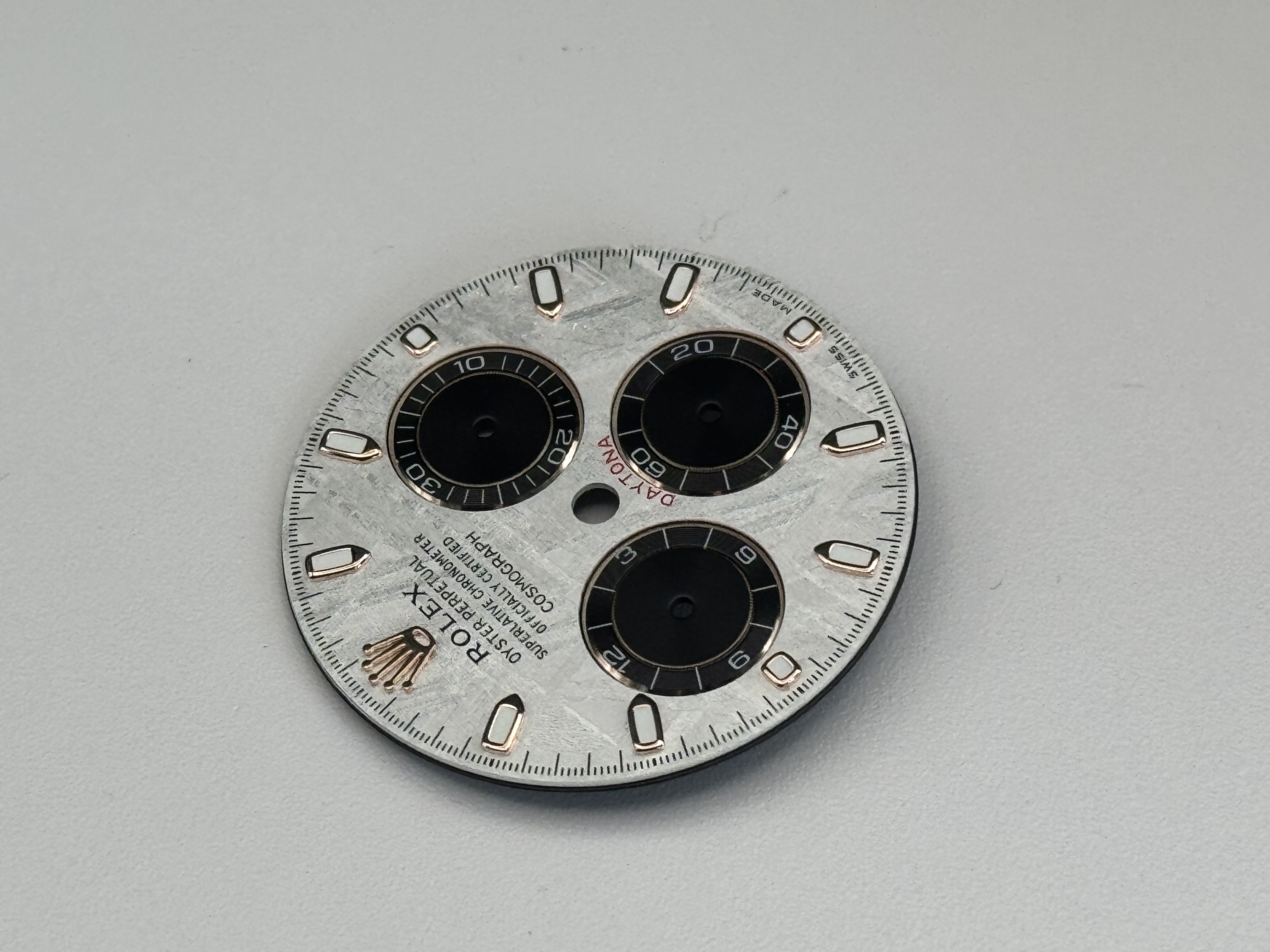 Rolex Daytona Meteorite Dial - Genuine Gibeon Meteorite, 18K Everose Gold Markers (4130) - Image 8