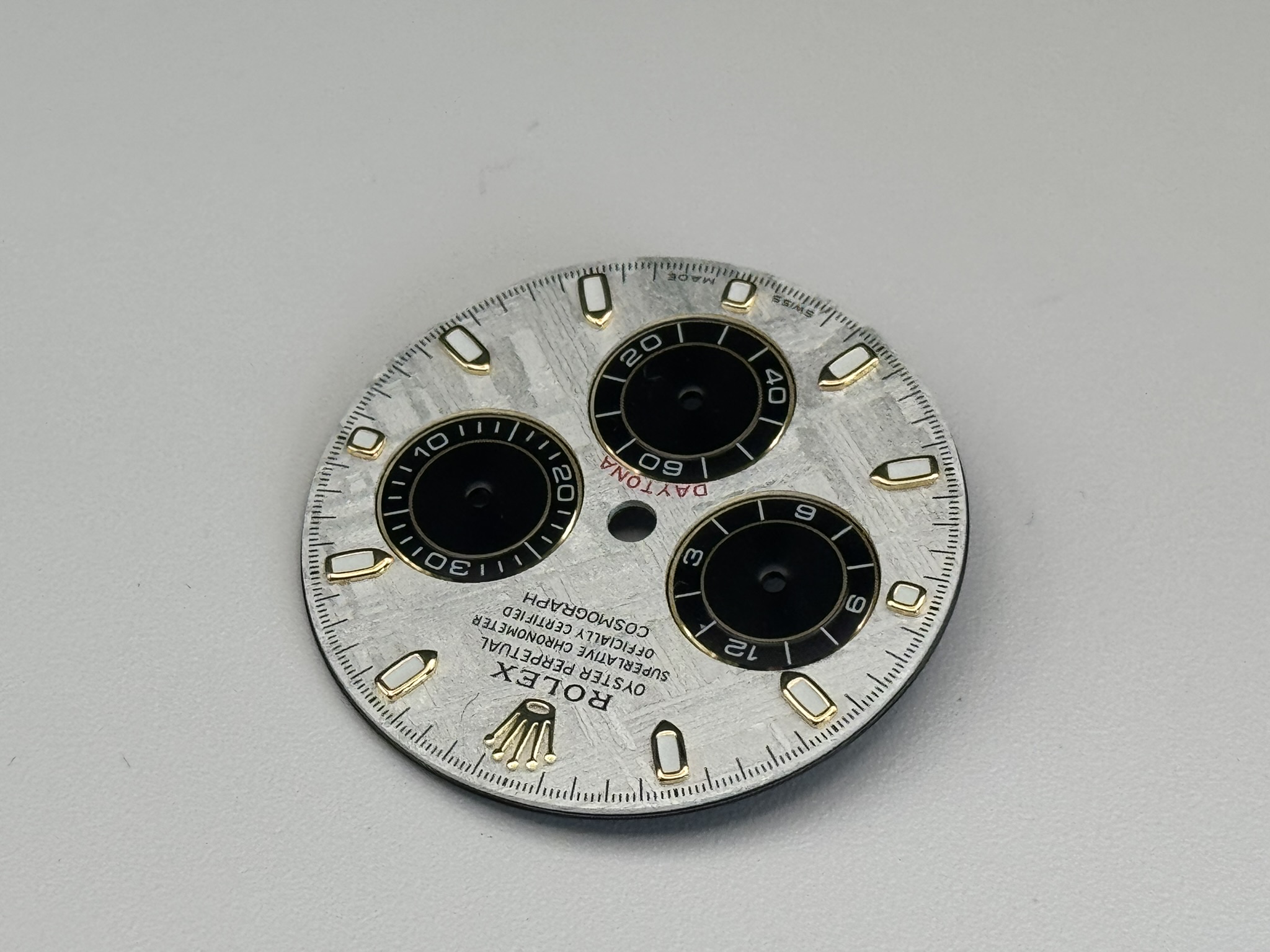 Rolex Daytona Meteorite Dial - Genuine Gibeon Meteorite, 18K Yellow Gold Markers (4130)