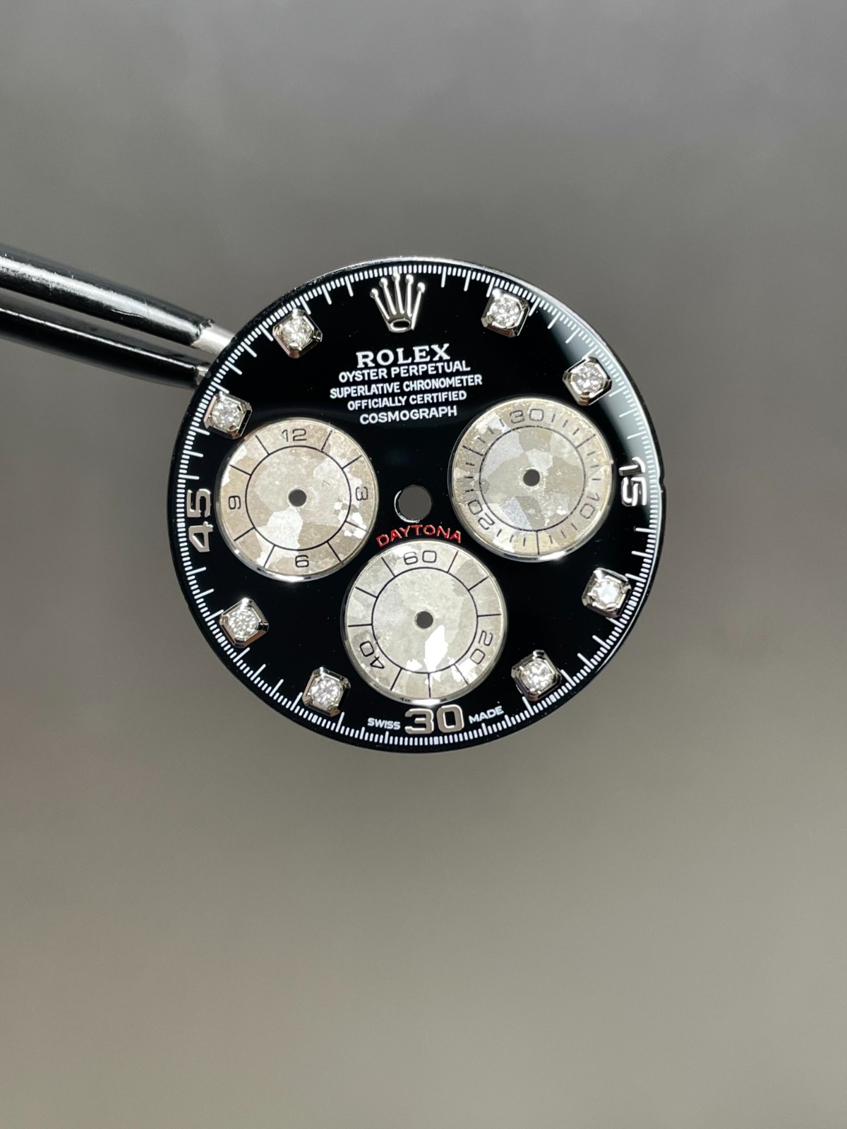 Rolex Daytona Rainbow Diamond Dial - Genuine Diamonds, Crystallized White Gold Subdials