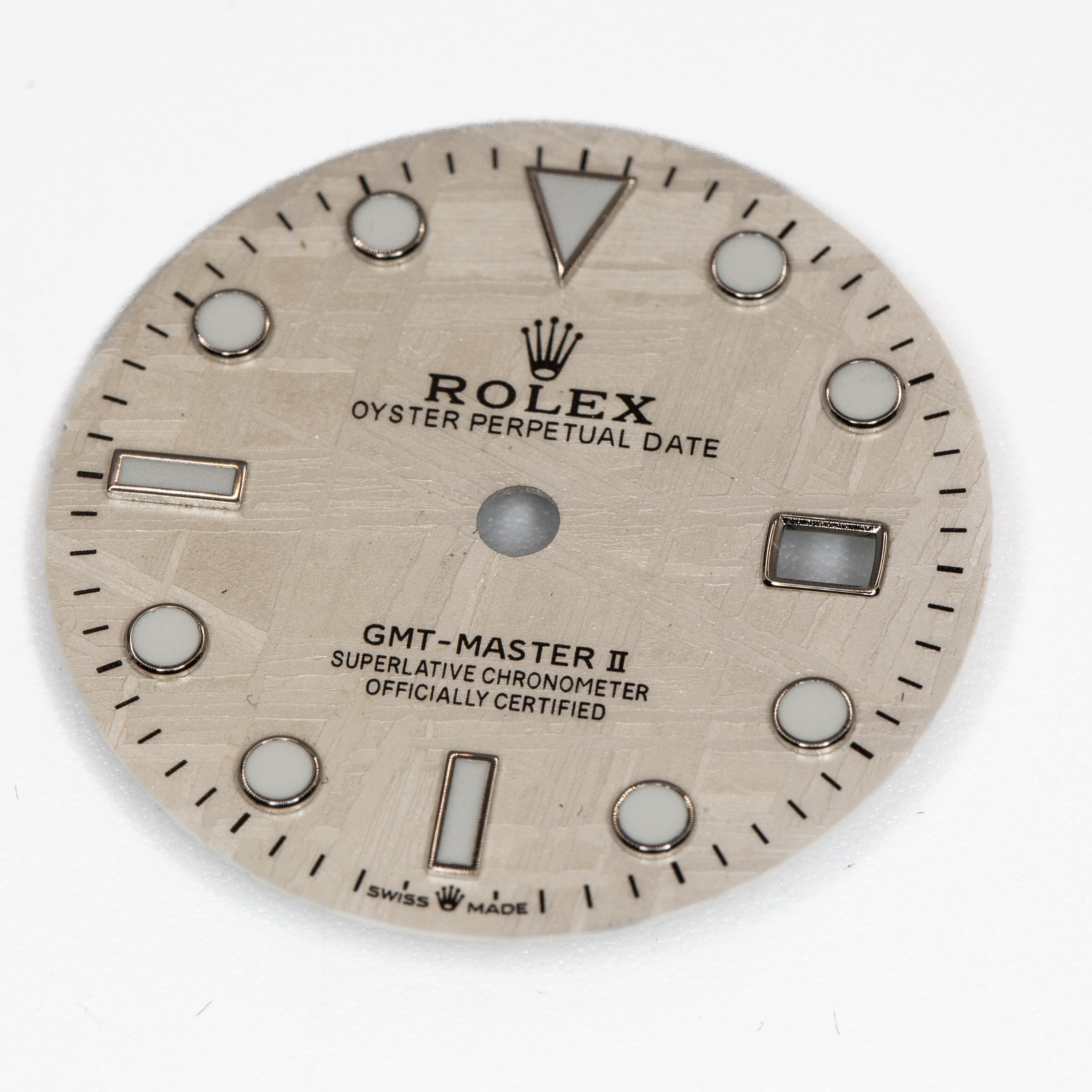 Rolex GMT-Master II Meteorite Dial - Natural Space Rock, White Gold Markers, Blue Chromalight
